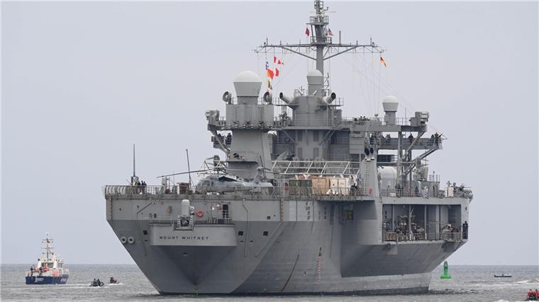 Nato-Manöver Baltops endet in Kiel Geführt wurde das Nato-Ostsee-Manöver vom US-Führungsschiff „Mount Whitney“. (Archivbild)