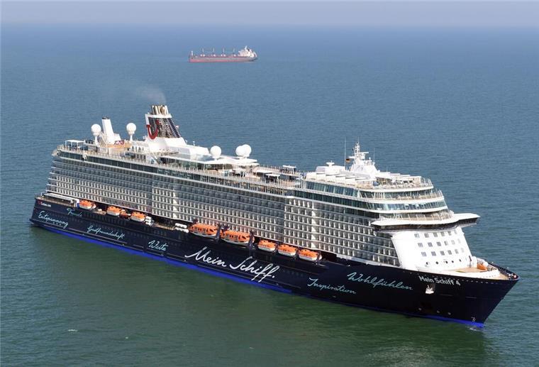 In Sperrgebiet gefahren: Polizei ermittelt gegen Kapitän der „Mein Schiff 4“ Das Kreuzfahrtschiff "Mein Schiff 4".