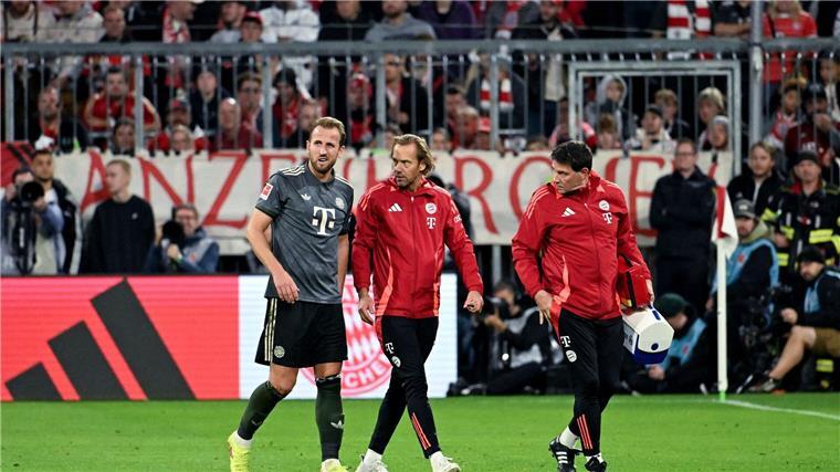 Gegen Leverkusen musste Harry Kane vorzeitig raus.
