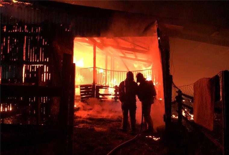 Gemeindefeuerwehr Loxstedt Scheunenbrand