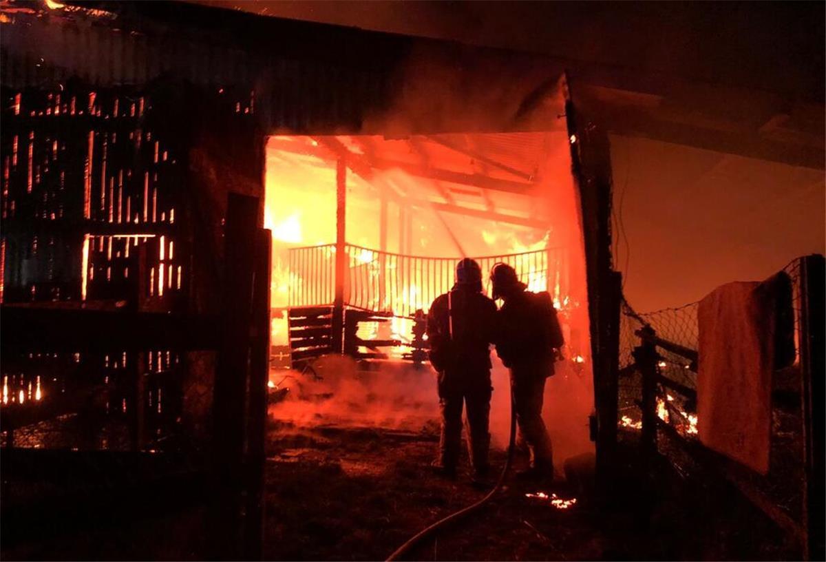 Gemeindefeuerwehr Loxstedt Scheunenbrand