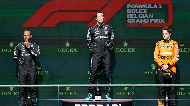 Mercedes zu leicht: Russell verliert Belgien-Sieg George Russell droht Ärger.