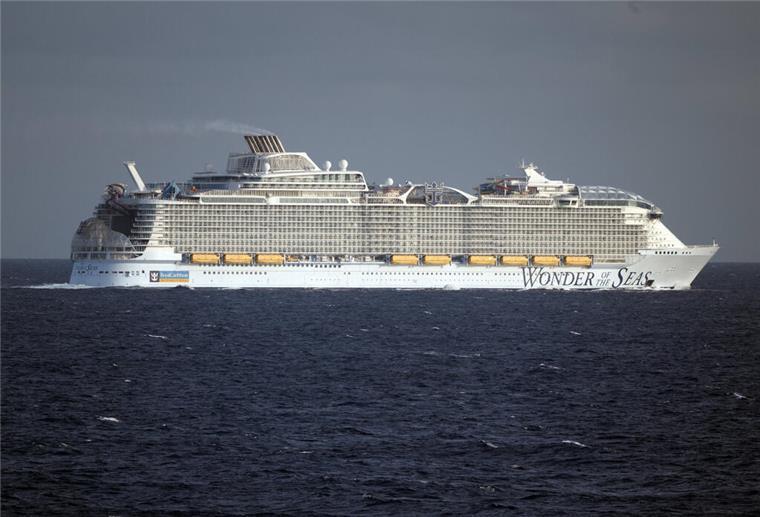 Das Kreuzfahrtschiff Wonder of the Seas von Royal Caribbean.