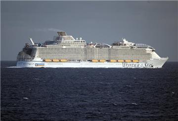 Das Kreuzfahrtschiff Wonder of the Seas von Royal Caribbean.