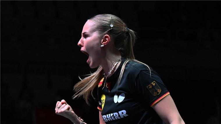 Erfolgreicher EM-Start für deutsche Tischtennis-Teams Gewinnt ihr erstes Spiel bei der Team-EM: Tischtennis-Star Annett Kaufmann. (Archivbild)