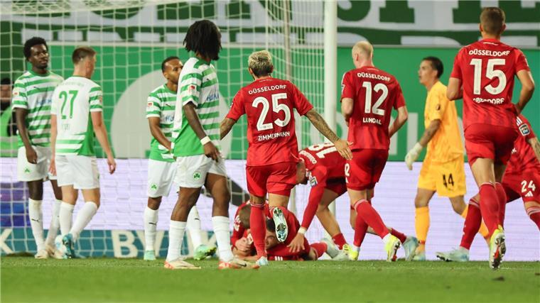Düsseldorf zeigt in Fürth wieder Last-Minute-Qualität Giovanni Haag sorgte für die Fortuna-Führung.