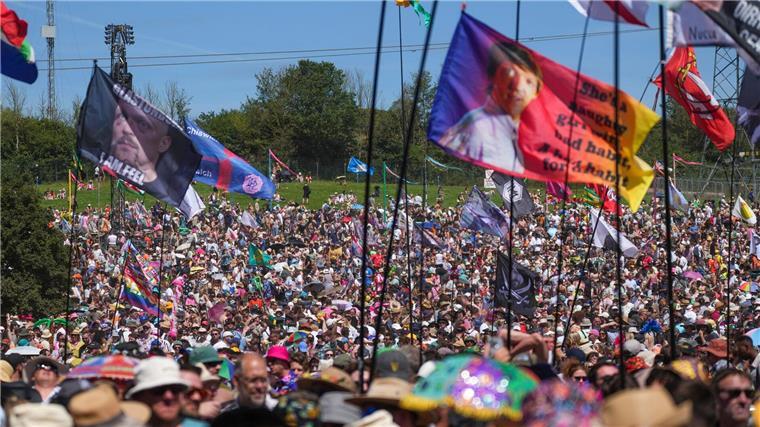 Tickets für Glastonbury-Festival schnell ausverkauft Glastonbury ist das größte Musikfestival in Großbritannien. (Archivbild)