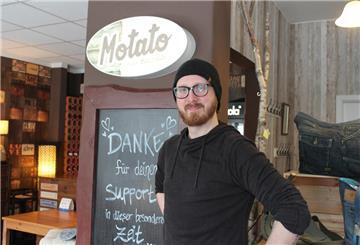 Gregor Lewicki in seinem Restaurant „Motato“.