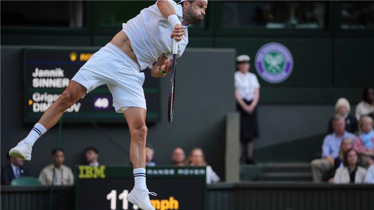 Verletzungsdrama: Sinner in Wimbledon nach Aufgabe weiter Grigor Dimitrow muss aufgeben.