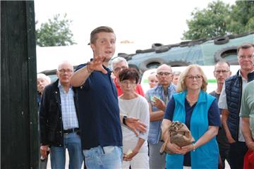 Gute Stimmung auf dem Bauernhof-Viehling  auf Reiterhof Kahrs in Wehden. Foto: F...