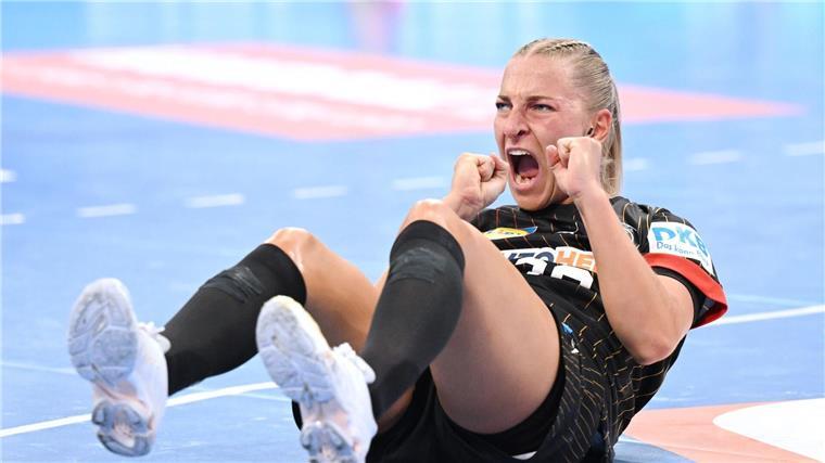 Handballerinnen besiegen Ungarn Handballerin Jenny Behrend war gegen Ungarn mehrfach erfolgreich.