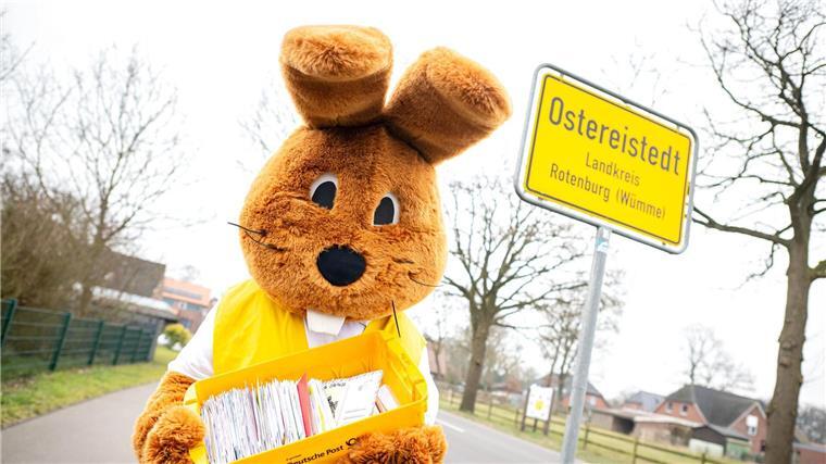 Osterpostamt beantwortet 75.000 Briefe von Kindern „Hanni Hase“ beantwortete Briefe von Kindern aus 35 Ländern. (Archivbild)