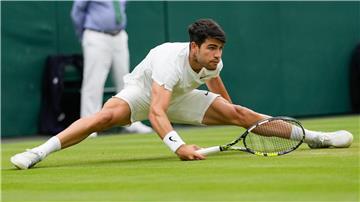 Hat sich mit 6:3, 6:4, 1:6, 7:5 gegen den französischen Tennisprofi Ugo Humbert durchgesetzt: Der Spanier Carlos Alcaraz.