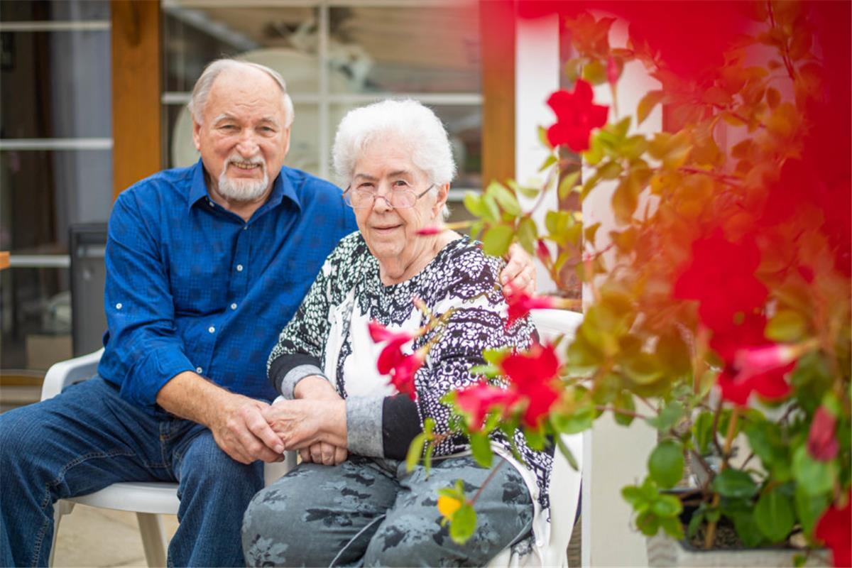 Helma (79) und Kurt (84) Werner feiern ihre Diamantene Hochzeit.