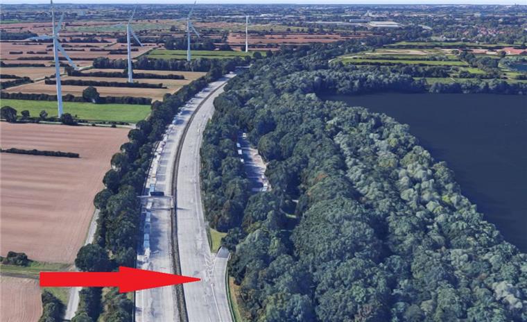 A1 bei Bremen: Geisterfahrer rammt VW-Bus - Drei Schwerverletzte Hier auf der A1 passierte der schreckliche Unfall.