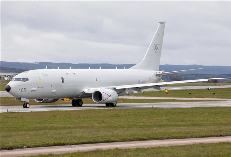 1,5 Milliarden Euro für neue Aufklärungsflugzeuge Hier eine Boeing P-8 Poseidon der Royal Air Force in Schottland.