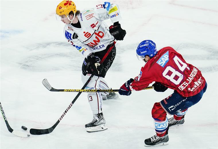 Desjardins ein Kandidat bei den Pinguins? Hier noch Kunkurrenten, bald vielleicht Teamkollegen? Pinguins-Stürmer Ziga Jeglic (li.) im Zweikampf mit Andrew Desjardins.