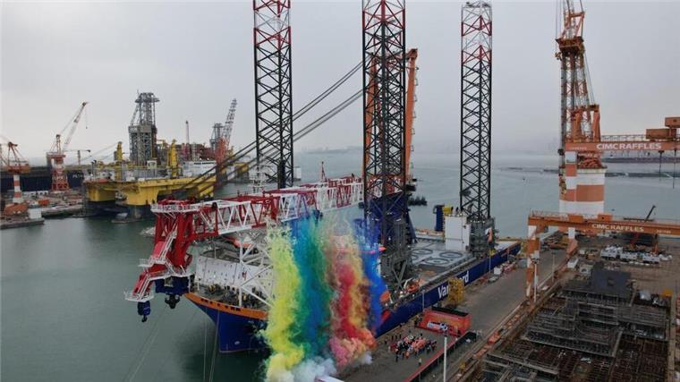 Hightech in der Nordsee: Die „Boreas“ wird ab 2025 für den Bau von Offshore-Windparks eingesetzt. Emissionsarm, leistungsstark und innovativ.