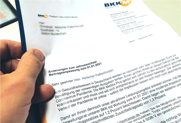 Höhere Zusatzbeiträge: Viele Versicherte haben deshalb in den letzten Tagen Post der unangenehmen Art erhalten.