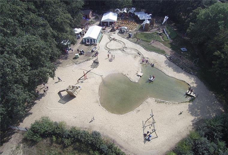 Posaunentag mit mehr als 100 Bläsern bald in Farvener Wasserpark Idyllische Kulisse: Im Spiel- und Wasserpark Farven soll der Farvener Posaunentag am 21. August über die Bühne gehen.