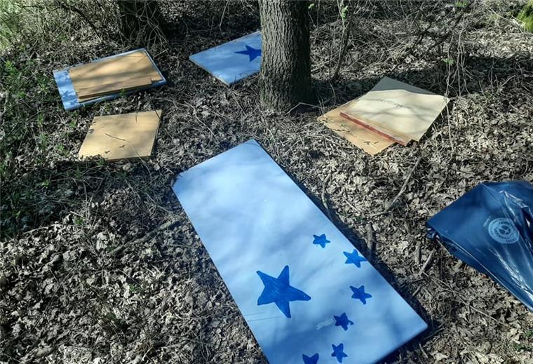 Und plötzlich liegt ein Schrank im Wald Illegal im Gelände entsorgt: ein auseinandergelegter Schrank am Hadeler Weg in Holßel.