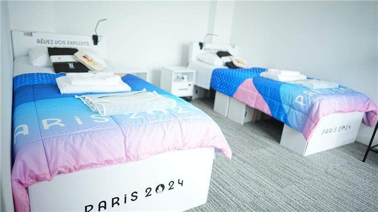 Eismaschine und Pappbetten: So wohnen die Olympia-Stars Im deutschen Haus gibt es insgesamt 461 Betten verteilt auf 96 Appartements.