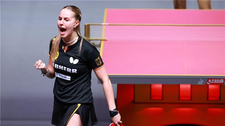 Im EM-Halbfinale: Annett Kaufmann und das deutsche Tischtennis-Team eilen bei der EM in Zadar von Sieg zu Sieg.
