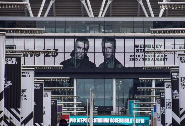 Tickets für Comeback-Tour von Oasis ausverkauft Im Londoner Wembley-Stadion sind insgesamt fünf Konzerte geplant.
