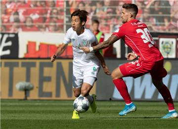 Im Spiel gegen Union Berlin musste Yuya Osako von Werder Bremen ausgewechselt werden. Doch da war die Verletzung noch nicht so schlimm.