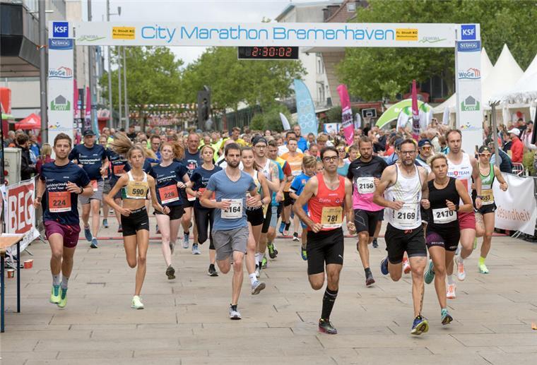 City-Marathon auf neuen Wegen Im vergangenen Jahr fand der Start des City-Marathons noch in der Stadtmitte statt.