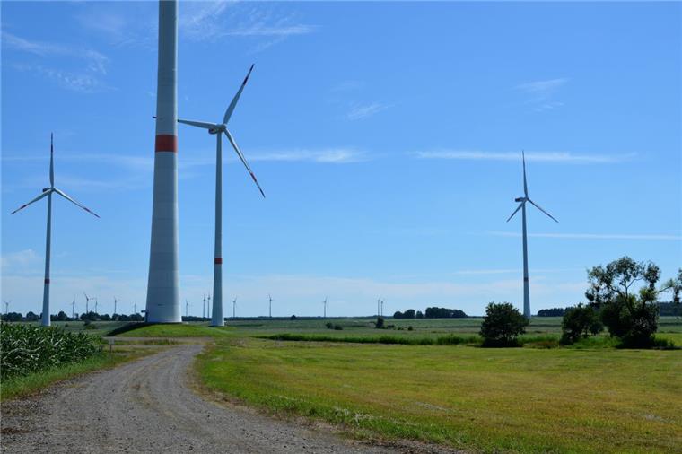 Im Vordergrund stehen Anlagen des Windparks „Wittgeeste“, am Horizont Anlagen des Windparks Köhlen-Brockoh – die Großenhainer wollen keine weiteren Windkraftanlagen mehr. Und seien sie auch nur zum Test gedacht. Deshalb lehnt man den Plan von Energiekontor ab