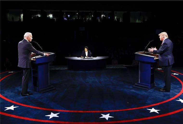 US-Wahlen: TV-Duell „eine echte Debatte“ Im zweiten und letzten TV-Duell von Präsident Donald Trump und Herausforderer Joe Biden ging es weniger chaotisch zu als im ersten Wortgefecht.