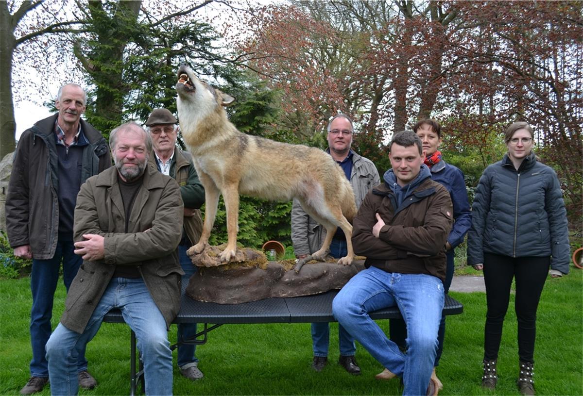 Regulierung des Wolf-Bestandes gefordert In ausgestopfter Form ist ihnen der Wolf am liebsten: Landvolk-Vertreter, Bauern und Jäger fürchten, dass der Wolf die Weidetierhaltung gefährdet.