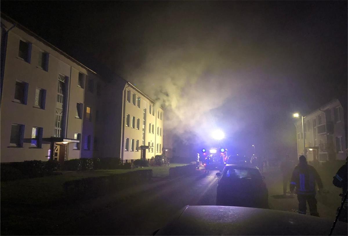 In Blexen hat am Mittwochabend eine Wohnung gebrannt.