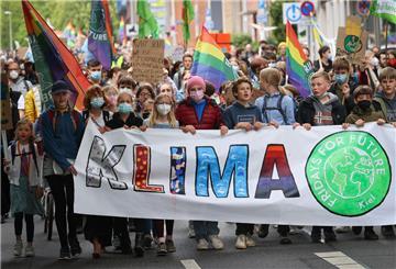 Junge Aktivisten der Klimaschutzbewegung Fridays for Future
