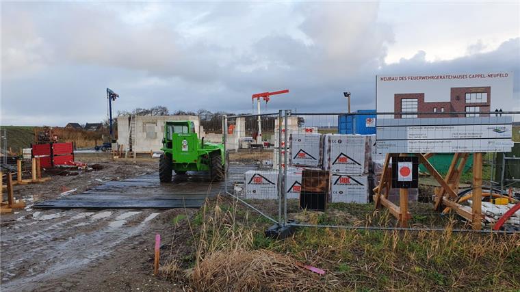 So laufen die Bauprojekte in der Gemeinde Wurster Nordseeküste In Cappel-Neufeld entsteht ein neues Feuerwehrhaus. Nur eins von zahlreichen Bauprojekten in der Gemeinde Wurster Nordseeküste.