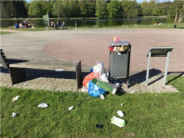 In den Bremerhavener Parks gibt es wohl wieder ein Müllproblem.
