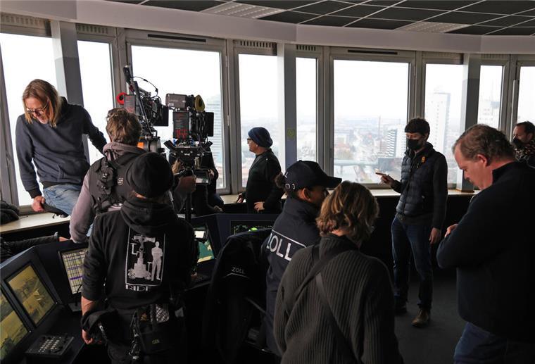 Blick auf die Dreharbeiten