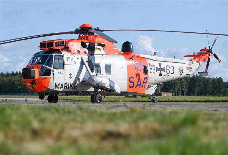 Notfall auf Borkum: Marine-Hubschrauber fliegt 800 Kilometer für Verletztentransport In der Sonderlackierung zum 50-jährigen Bestehen der Marineflieger übernahm der „Sea King“ den Krankentransport. (Archivbild)