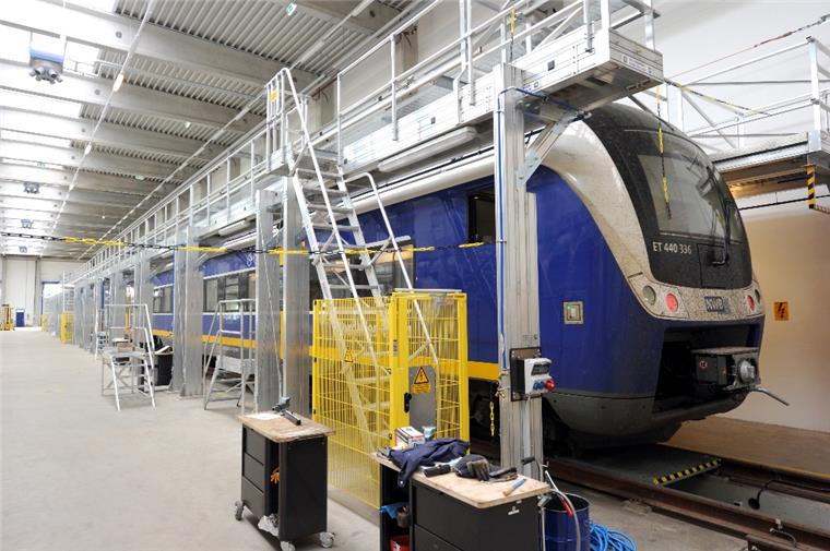 Nordwestbahn von Streik in Wulsdorf kalt erwischt In der Werkstatthalle in Wulsdorf ruhte der Betrieb.