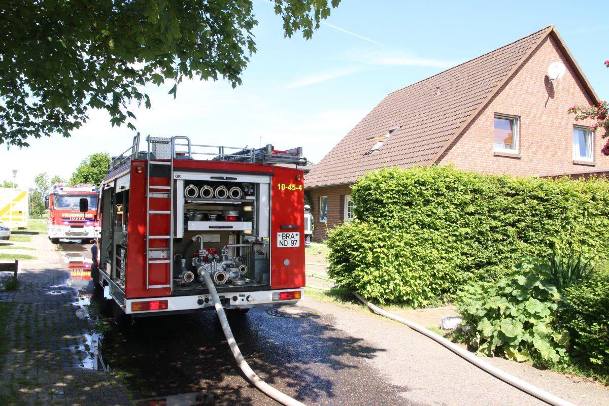 In diesem Haus an der Solthörner Straße in Tossens hat es am Dienstag gebrannt.