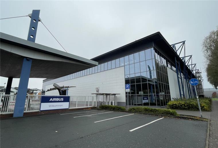 Eingang zum Airbus-Werk in Nordenham-Einswarden. 