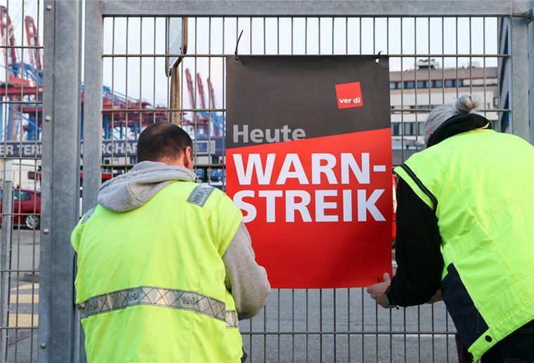 Hafenstreik in Hamburg am 7. Juni 2024
