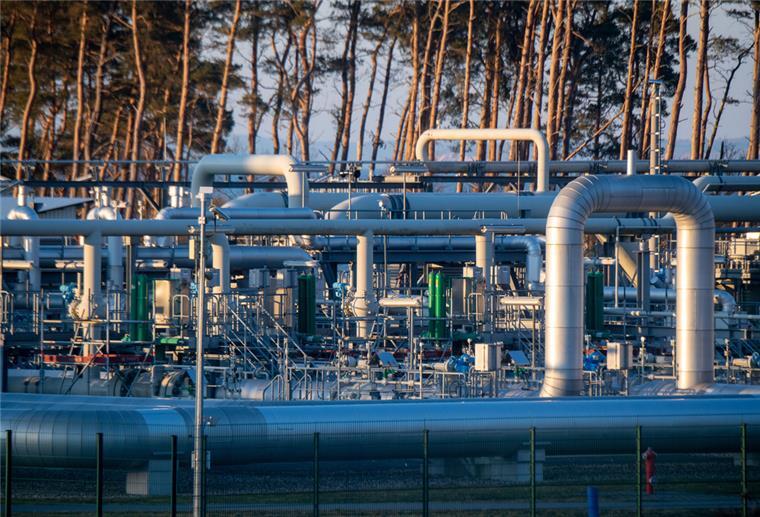In Lubmin bei Greifswald endet die Ostsee-Pipeline Nord Stream1, durch die russisches Erdgas nach Deutschland fließt.