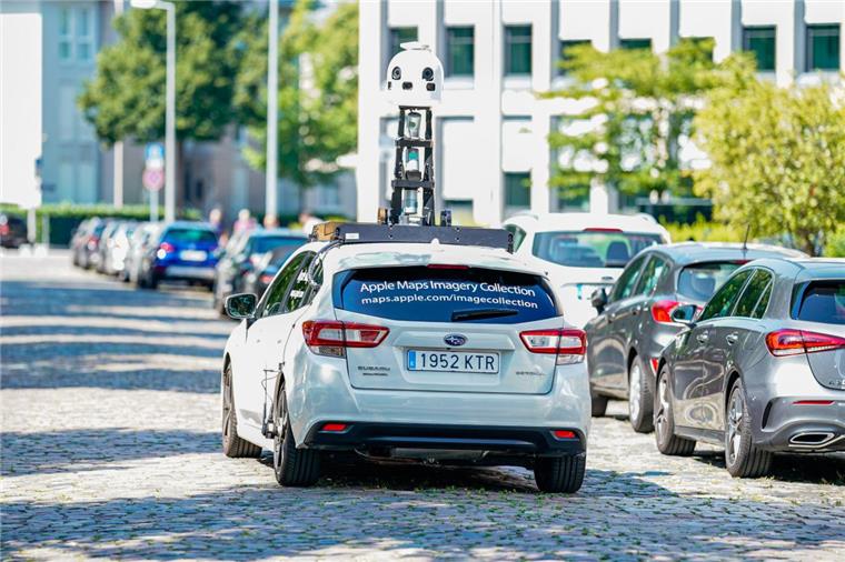 Apple-Autos in Bremen und Bremerhaven: Verbraucherzentrale gibt Tipps In Mannheim sind die Kamerafahrzeuge von Apple schon unterwegs.