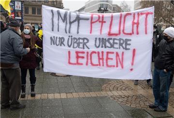 Eine Demonstration gegen die Corona-Regeln.