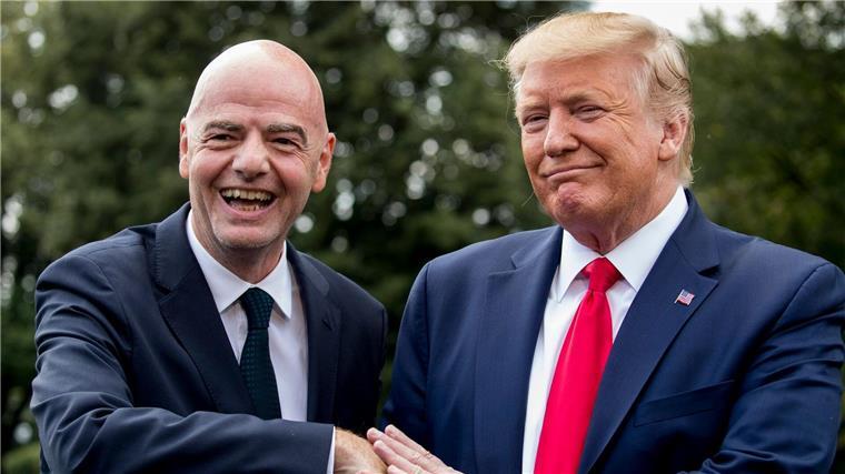 Norwegerin Klaveness kritisiert Infantinos Trump-Reise Infantino und Trump haben sich bereits mehrmals persönlich getroffen.