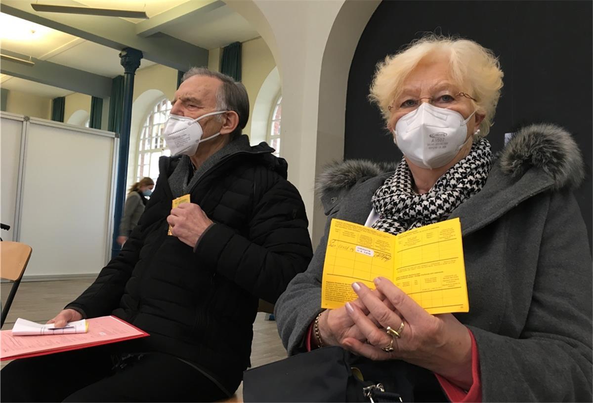 Irma und Hermann Metscher aus Neuenwalde haben ihre Impfung erhalten.