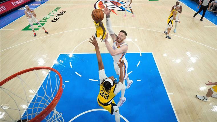 0,3 Sekunden vor Schluss: Pacers gewinnen in NBA-Finals Isaiah Hartenstein hatte seinen Anteil an der hohen Führung von OKC.