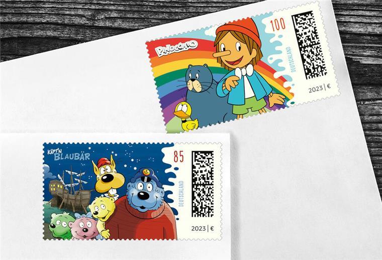 Käpt‘n Blaubär und Pinocchio bald als Briefmarken erhältlich Briefmarken